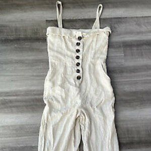 Striped Belted Jumpsuit